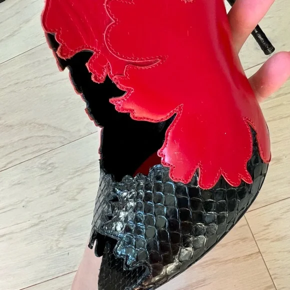 Alexander McQueen pumps 38 IT black and red - Picture 4 of 9